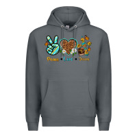 Rock peace love jesus Premium Hoodie - texasbilliewilder