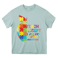 Arona Autism Teach Accept Understand Love Heavy Core Tee - CowhideDigitalArt