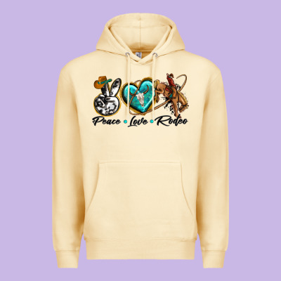 Premium Hoodie peace love rodeo