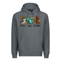 Rock peace love rodeo Premium Hoodie - texasbilliewilder