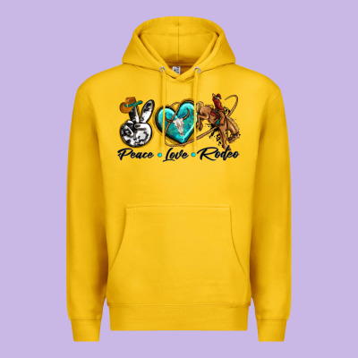 Premium Hoodie peace love rodeo