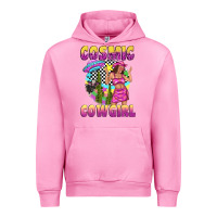 Fuchsia Pink cosmic cowgirl Urban Hoodie - texasbilliewilder