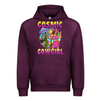 Mauve Wine cosmic cowgirl Urban Hoodie - texasbilliewilder