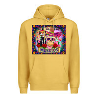 Antique Gold dia de los muertos Premium Hoodie - Zillion Design Studio