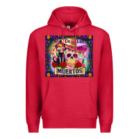 Cardinal dia de los muertos Premium Hoodie - Zillion Design Studio