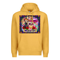 Mustard dia de los muertos Premium Hoodie - Zillion Design Studio