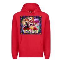 Red dia de los muertos Premium Hoodie - Zillion Design Studio