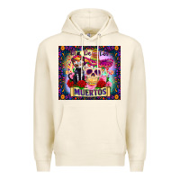 Tofu dia de los muertos Premium Hoodie - Zillion Design Studio