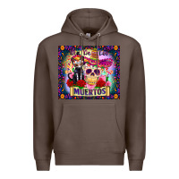 Coffee dia de los muertos Premium Hoodie - Zillion Design Studio