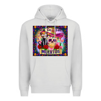 Dove Grey dia de los muertos Premium Hoodie - Zillion Design Studio