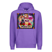 Purple dia de los muertos Premium Hoodie - Zillion Design Studio