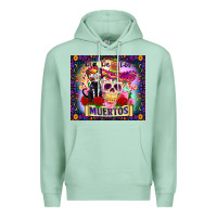 Seafoam dia de los muertos Premium Hoodie - Zillion Design Studio