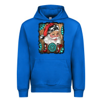 Cobalt Santa Claus Joy Urban Hoodie - RanaPortraitStore