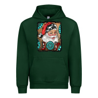 Forest Green Santa Claus Joy Urban Hoodie - RanaPortraitStore