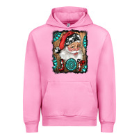 Fuchsia Pink Santa Claus Joy Urban Hoodie - RanaPortraitStore