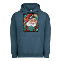 Pigment Midnight Navy Santa Claus Joy Urban Hoodie - RanaPortraitStore