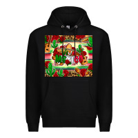 Black viva mexico Premium Hoodie - Zillion Design Studio