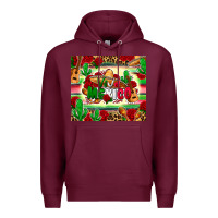 Burgundy viva mexico Premium Hoodie - Zillion Design Studio