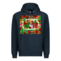 Navy viva mexico Premium Hoodie - Zillion Design Studio