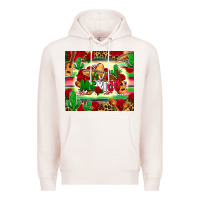 Pale Pink viva mexico Premium Hoodie - Zillion Design Studio