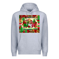 Heather Grey viva mexico Premium Hoodie - Zillion Design Studio