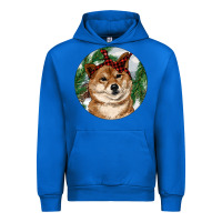 Cobalt Shiba Inu Christmas Urban Hoodie - RanaPortraitStore