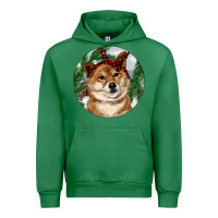 Emerald Shiba Inu Christmas Urban Hoodie - RanaPortraitStore