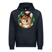 Navy Shiba Inu Christmas Urban Hoodie - RanaPortraitStore