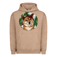 Pigment Burro Shiba Inu Christmas Urban Hoodie - RanaPortraitStore