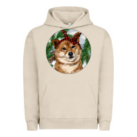 Pigment French Oak Shiba Inu Christmas Urban Hoodie - RanaPortraitStore