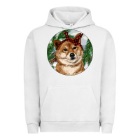 Pigment Lunar Rock Shiba Inu Christmas Urban Hoodie - RanaPortraitStore