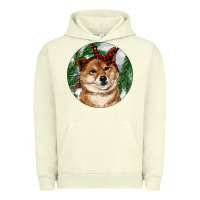 Pigment Pistachio Shiba Inu Christmas Urban Hoodie - RanaPortraitStore