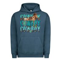 Pigment Midnight Navy cowboy cowboy cowboy Urban Hoodie - texasbilliewilder