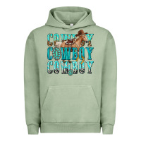 Pigment Oil Green cowboy cowboy cowboy Urban Hoodie - texasbilliewilder