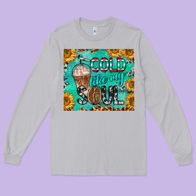 Cold Like My Soul Long Sleeve Tee Designed By Barkaloodesign
