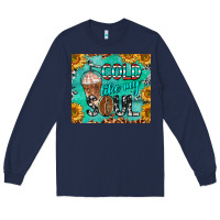 Navy cold like my soul Long Sleeve Tee - BarkalooDesign