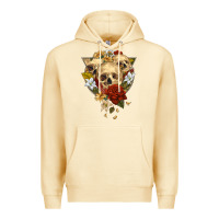 Pina Colada Triangle Flower Skeletons Premium Hoodie - RanaPortraitStore