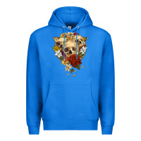 True Royal Triangle Flower Skeletons Premium Hoodie - RanaPortraitStore