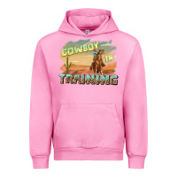 Fuchsia Pink cowboy in training Urban Hoodie - texasbilliewilder