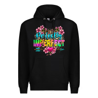 Black perfectly imperfect Premium Hoodie - texasbilliewilder