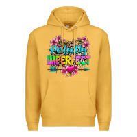 Mustard perfectly imperfect Premium Hoodie - texasbilliewilder
