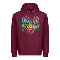 Burgundy perfectly imperfect Premium Hoodie - texasbilliewilder