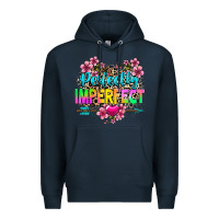 Navy perfectly imperfect Premium Hoodie - texasbilliewilder