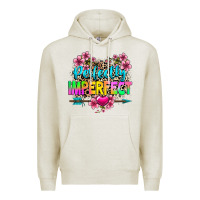 Oatmeal Heather perfectly imperfect Premium Hoodie - texasbilliewilder
