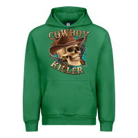 Emerald cowboy killer with skull Urban Hoodie - texasbilliewilder