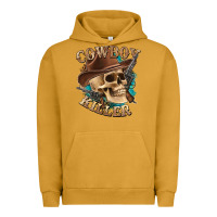 Pigment Peanut Butter cowboy killer with skull Urban Hoodie - texasbilliewilder