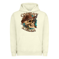 Pigment Pistachio cowboy killer with skull Urban Hoodie - texasbilliewilder