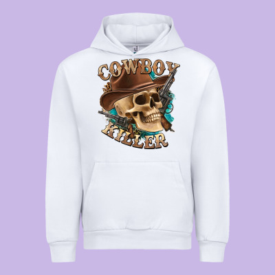 Urban Hoodie cowboy killer with skull