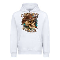 White cowboy killer with skull Urban Hoodie - texasbilliewilder