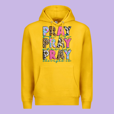 Premium Hoodie pray on it pray over it pray throught it